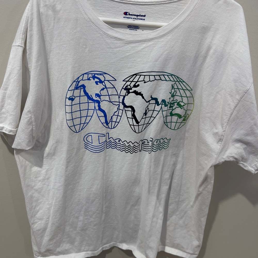 Champion White Athletic T-Shirt